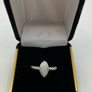 David Yurman Pavé Diamond Marquise Ring